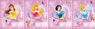 Тетрадь в линейку Disney, "Принцессы", 18 листов, в ассортименте 224780