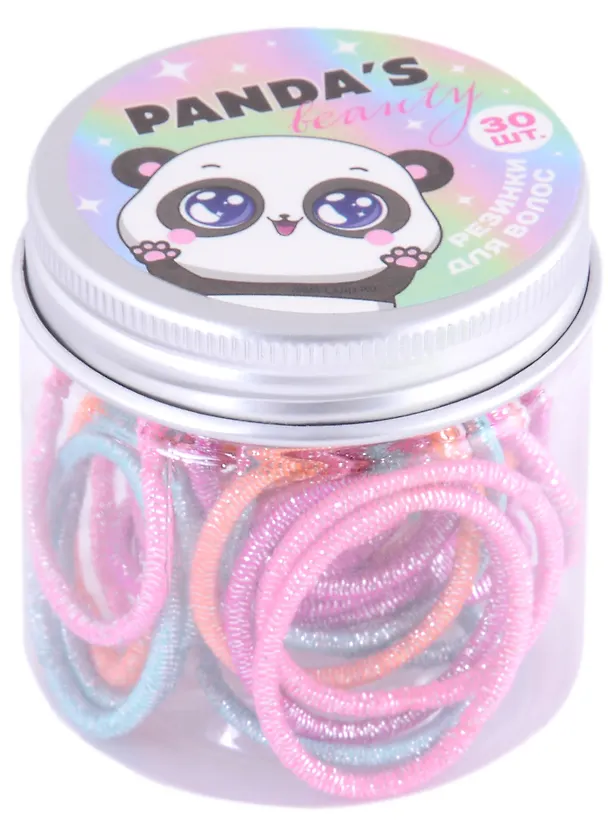 Набор резинок для волос "Pandas beauty", 30 шт 2923269 — 1