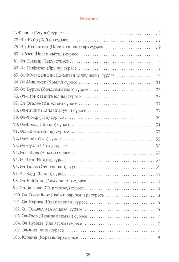 Книга 30 нчы жоз (мэгнэви тэржемэ белэн) () — 2