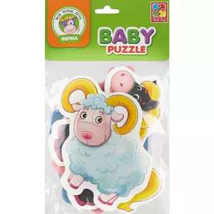 Игровой набор,ТМ Vladi Toys, Мягкие пазлы Baby puzzle Ферма — 2613384 — 1