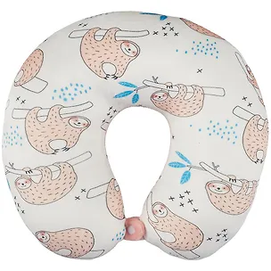 Подголовник с кнопкой Ленивцы узор (текстиль) (30х30) (12-00754-0902-3) 2869515