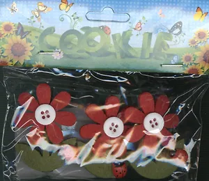 Набор прищепок цветок с божьей коровкой (535111) (3 шт.) (упаковка)