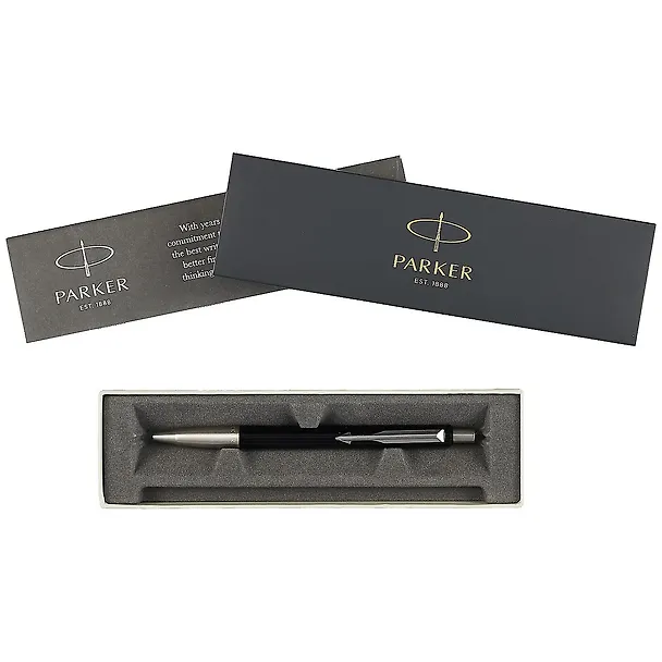 Ручка подарочная шариковая синяя, Vector Black, Parker 253426 — 2