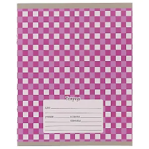 Тетрадь в клетку Unnika, "Разноцветная клетка", 12 листов, в ассортименте