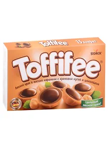 Конфеты Toffifee карамель, орех, шоколад, 125г