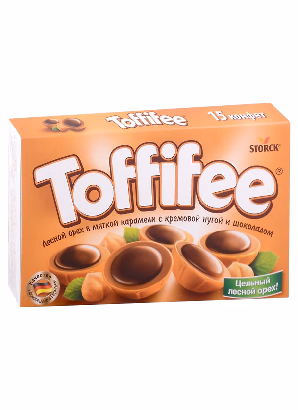 Конфеты Toffifee карамель, орех, шоколад, 125г 2940157 — 1