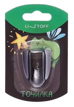 Точилка 1отв. "Жабка" контейнер, цв.пластик, блистер, европодвес 3110275