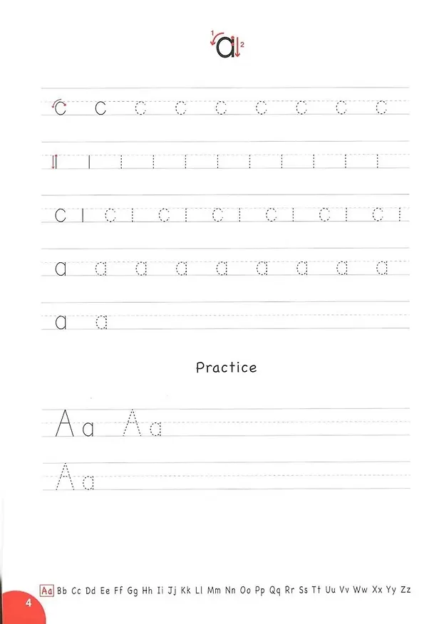 Книга ABC. Handwriting Workbook for Kids. Прописи для детей по английскому языку (Кристина Заграбчук) — 4