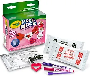 Набор Crayola/Крайола Бусы из сердечек" с пластилином и инструментами, коробка с европодвесом 57-2014"