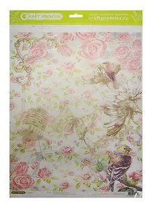 Рисовая бумага для декупажа Craft Premier Шебби (CPD0564) (А3) (25г/м) (упаковка)