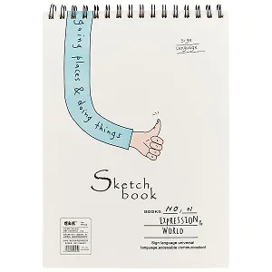 Скетчбук «Жесты», 36 листов, А4