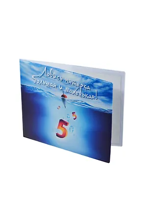 Обложка на зачетную книжку Ловись пятерка (KW067-000023) 2415019