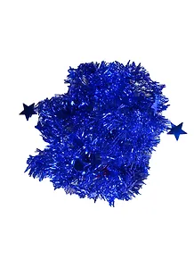 Новогодняя мишура, синяя, 6 х 200 см