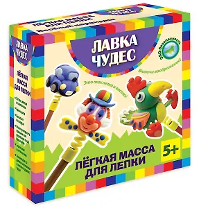 Набор легкой массы для лепки Веселая компания (84229) (4цв) (16гр) (коробка)