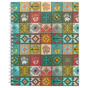 Тетрадь в клетку Unnika, "Этнические узоры", 96 листов, в ассортименте