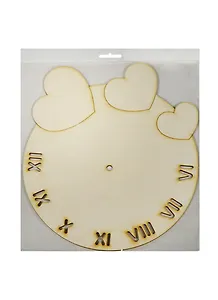 Основа под часы Сердечки (2150400) (27,4х24,1см) (игрушка из дерева) (упаковка)