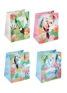 Пакет подарочный бумажный А5 23*18*10 "Тропические птицы", дет., мат. ламинат, Kairui