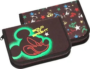 Пенал школьный 1отд. "Mickey Bold&Bright" 20*11*5, с наполнением, молния, Disney