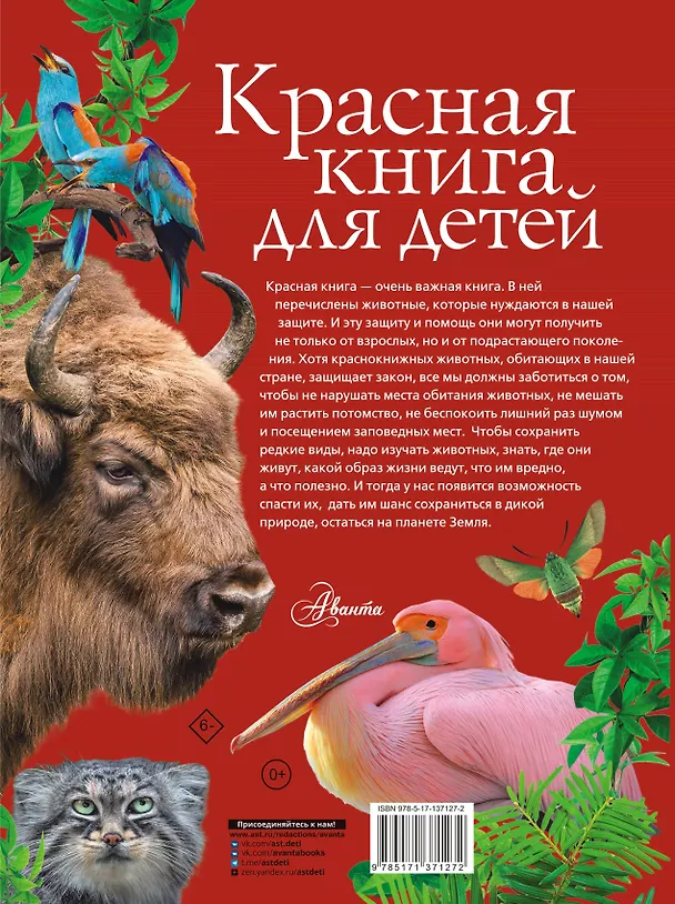 Книга Красная книга для детей. Редкие животные России (Сергей Хрибар) — 2