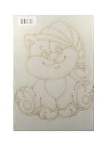 Трафарет Кот в шапке (А4) (232) (упаковка)