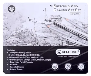 Набор для скетчинга 22пр ACMELIAE , мет.кор.