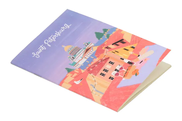 Записная книжка «Марка. Saint Petersburg, крыши.new» А6, нелинованная 3119535 — 2