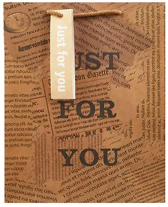 Пакет А4 32*26*12,5 "Newspaper" нейтр. бум.мат