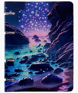 Тетрадь на кольцах в клетку Listoff, "Южное небо", 100 листов