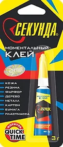 Клей Секунда-гель 03гр, блистер, подвес, Aviora
