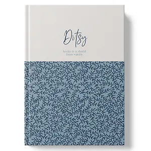 Книга для записей А4 100л кл. "DITSY. Blue Flowers" 7БЦ, глянц.лам, офсет