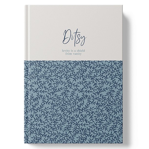 Книга для записей А4 100л кл. "DITSY. Blue Flowers" 7БЦ, глянц.лам, офсет 3174692 — 1