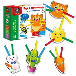 Игра с прищепками Vladi Toys Смешная компания