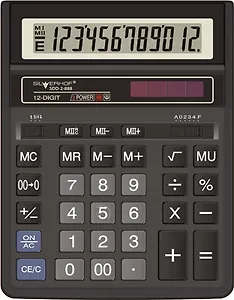 Калькулятор 12 разрядный настольный Classic SDD-2-888 MII черн., Silwerhof