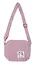 Сумочка на молнии кросс-боди (розовая) (вельвет) (16х14х6) (12-HanMa-765) — 3041179 — 1