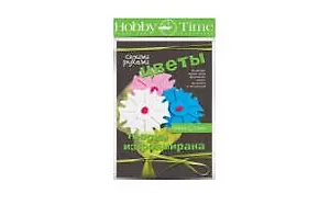 Набор для творчества, HOBBY TIME, Творим из фоамирана Букет своими руками Гвоздики