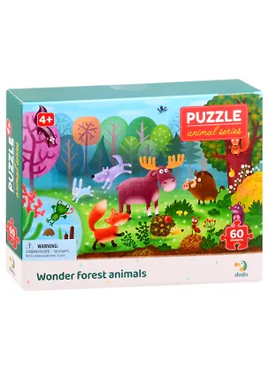 Пазл Чудо-звери в лесу ТМ Dodo 60 элементов 2842530