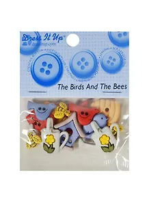Набор пуговиц Birds Bees (5424) (упаковка)