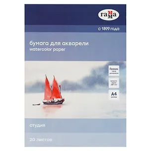 Папка для рисования акварелью А4 20 листов "Студия" 3039174