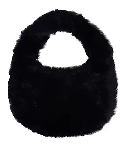 Сумочка плюшевая Черная (29х34) (12-38092-202405-B10)