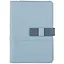 Ежедневник-органайзер недат. А6+ 120л 140*197 "Аппрет" голубой, тв.переплет, 6 колец, на хлястике, тонир.блок — 260950 — 1