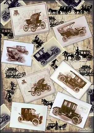 Скраб-карта Ретро-автомобили А4 (sck123) 2342812