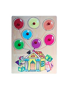 Воздушные шары (D88) (развивающая деревянная игра)