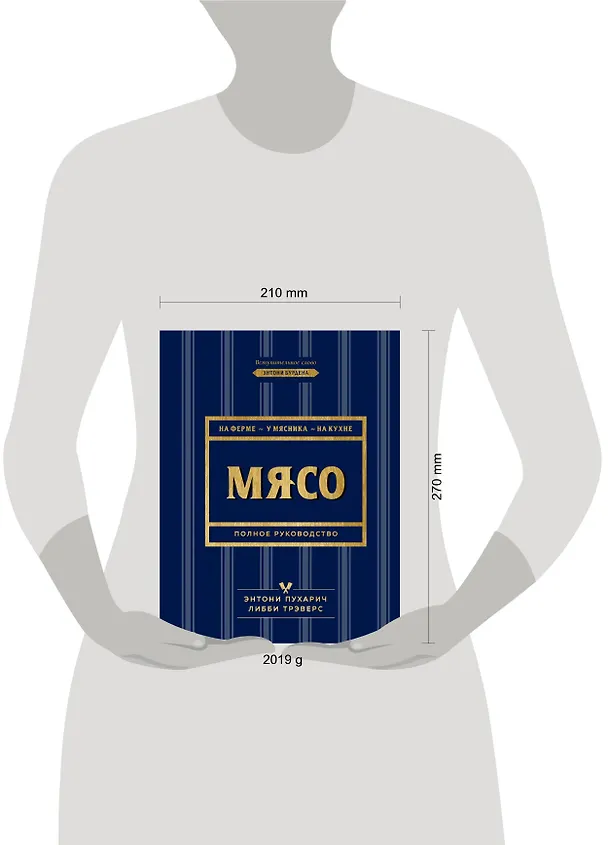 Книга Мясо. Полное руководство: на ферме, у мясника, на кухне (оф. синее с золотом) (Энтони Пухарич) — 8