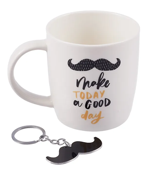 Подарочный набор Кружка и брелок-усы Make today a Good day (коробка) (керамика) (12-topsun-202409-01) 3064954 — 2