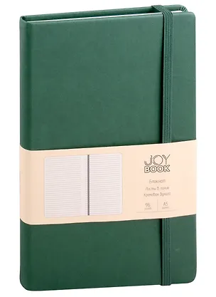 Книга для записей А5 96л лин. "Joy Book. Заколдованный лес" иск.кожа, тонир.блок, скругл.углы, ляссе, резинка, карман на задн.форзаце 3003584