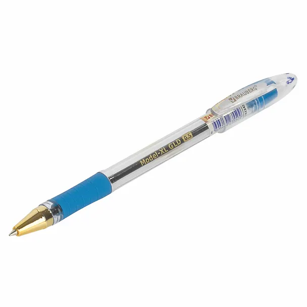Шариковая ручка синяя 0,5 мм, Model-XL GLD, Brauberg 2937300 — 4