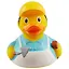 Игрушка для ванной, уточка резиновая FUNNY DUCKS "Уточка Строитель" (1941) — 2670371 — 2