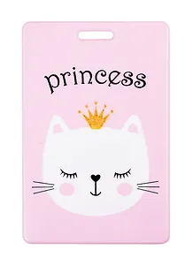 Чехол для карточек Princess (кошечка в короне) (глиттер) (ДГ2020-254)