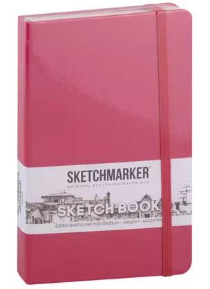 Скетчбук 13*21 80л "Sketchmarker" фуксия, нелинованн. 140г/м2, слоновая кость, тв.обл. — 2969503 — 1