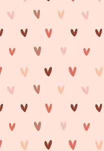 Книга для записей А5 64л тчк. "Сердечки" спираль